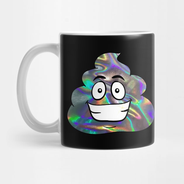 hologram print poop emoji by gossiprag